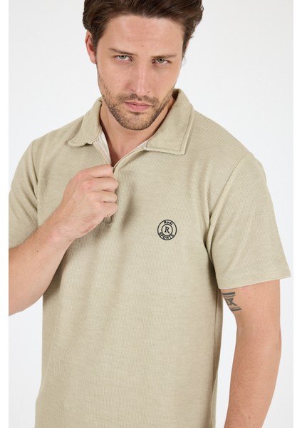 Erkek Kapris Polo Yaka Kısa Kollu T-Shirt – Rahat Kalıp, Nefes Alan Kumaş Erkek T-Shirt 7918 fırsatları