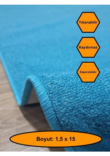 Desensiz Kaydırmaz Yolluk Kilim Halı 1,5X15 Metre