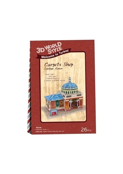 CUB/W3112H 3D 26 Parça Puzzle Türk Halı Mağazası