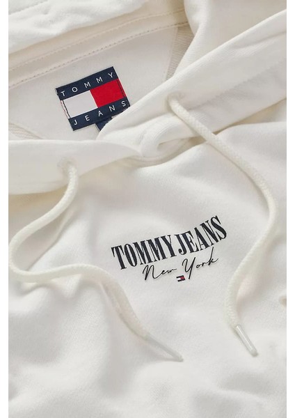 Kadın Regular Fit Kapüşonlu Logolu Sweatshirt - Ekru modelleri