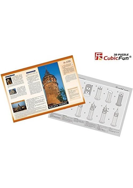3D 17 Parça Puzzle Galata Kulesi