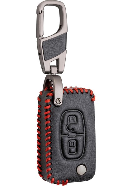 Deri Anahtar Kılıfı (Citroen C1,c2,c3,c4,c5,c6,c8 ile Uyumlu)