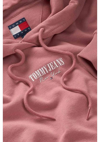 Kadın Regular Fit Kapüşonlu Logolu Sweatshirt - Toz Pembe modelleri