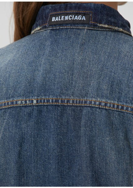 Small Fit Mavi Denim Ceket indirimleri