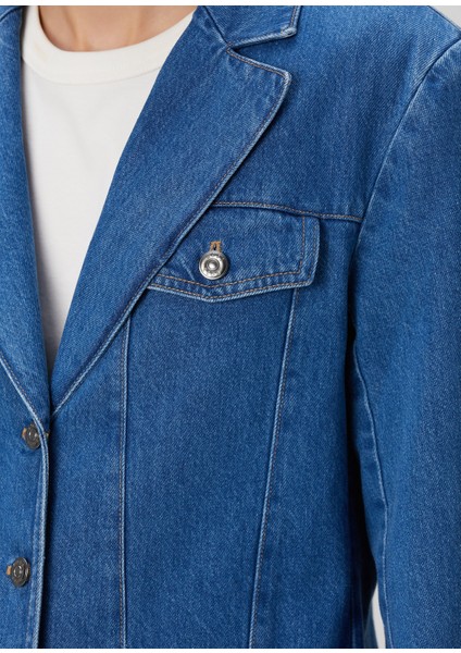 Juskfin Mavi Denim Ceket indirimleri
