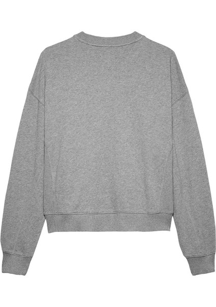 Kadın Bxy Varsity Overdye Bisiklet Yaka Sweatshirt - Gri modelleri