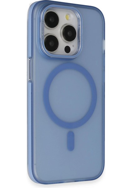 Iphone 15 Pro Max Frost Standlı Magsafe Kapak - Sierra Blue Ynsmr fiyatları
