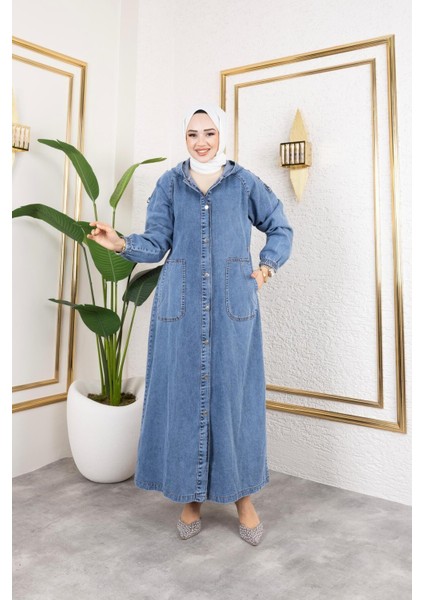 Kadın Düğmeli Cepli Kot Kap fiyatları