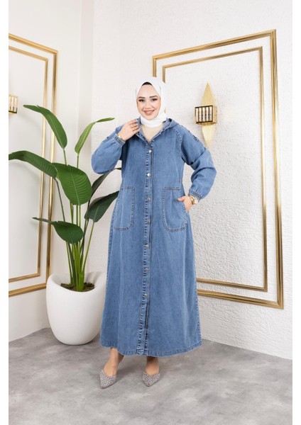 Kadın Düğmeli Cepli Kot Kap modelleri