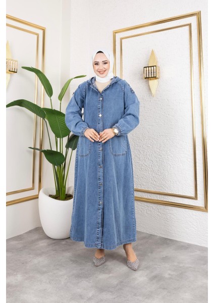 Kadın Düğmeli Cepli Kot Kap fırsatları