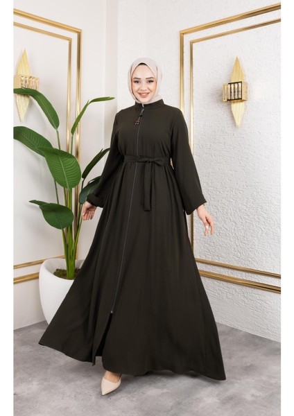 Kadın Mevlana Model Rabia Krep Ferace modelleri