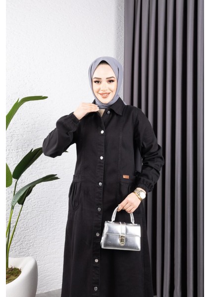 Kadın Düğmeli Torba Cepli Gabardin Kap fırsatları