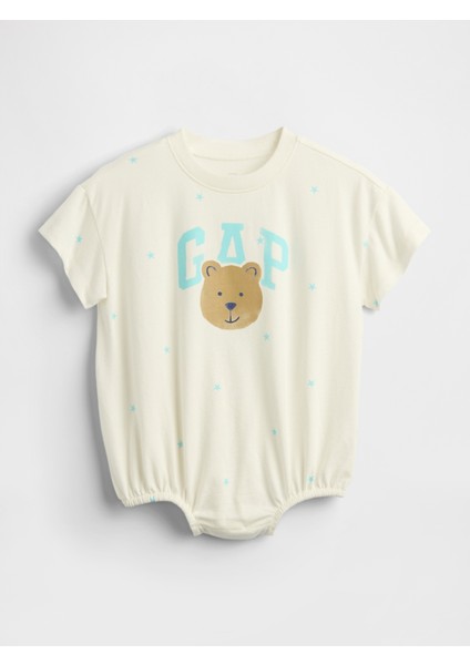 Bebek Beyaz Baby Logo Bubble Tek Parça