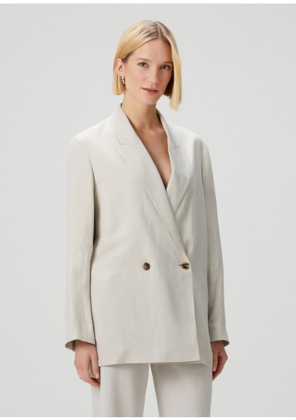 Açık Gri Ipek Blazer modelleri