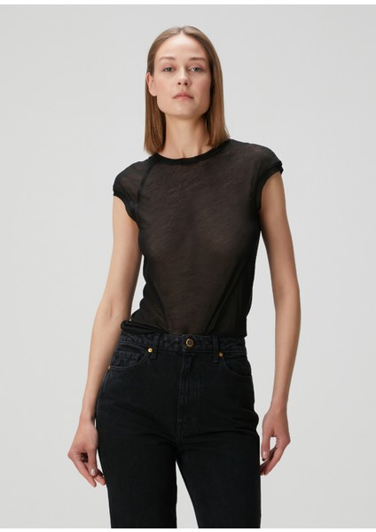 Siyah Transparan T-Shirt