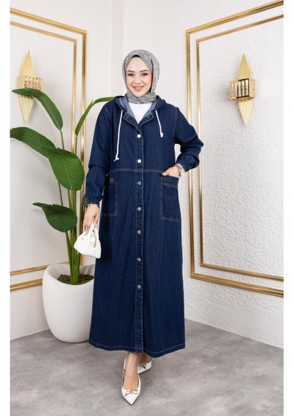 Kadın Düğmeli Kot Kap modelleri