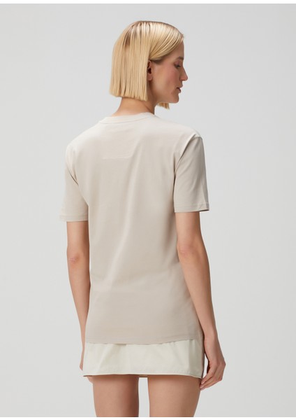 Monogram 72 Bej Payetli T-Shirt