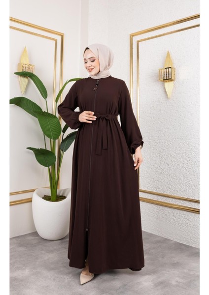 Kadın Mevlana Model Rabia Krep Ferace modelleri