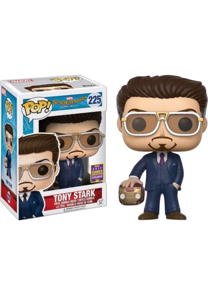 Marvel Tony Stark Holding Iron Man Helmet Funko Pop! #225 (2017 Summer Convention Exclusive)