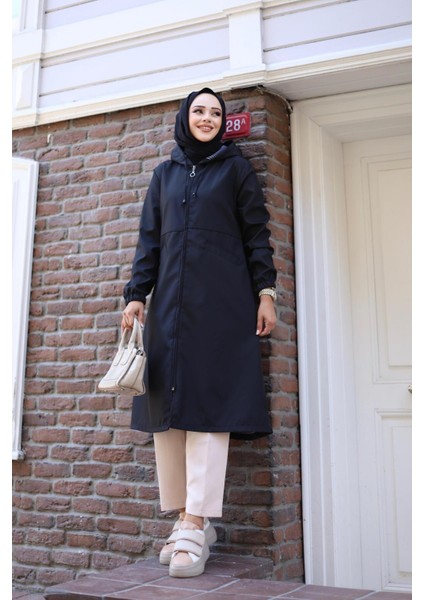 Kadın Cepli Kapüşonlu Bondit Kap indirimleri