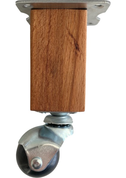 Kale Ahşap Top Tekerli Ayak Mobilya Masa Dolap Tekerli AYAĞI(FRENSİZ)(12CM - 15CM)(KAYIN Ağacı) fiyatları