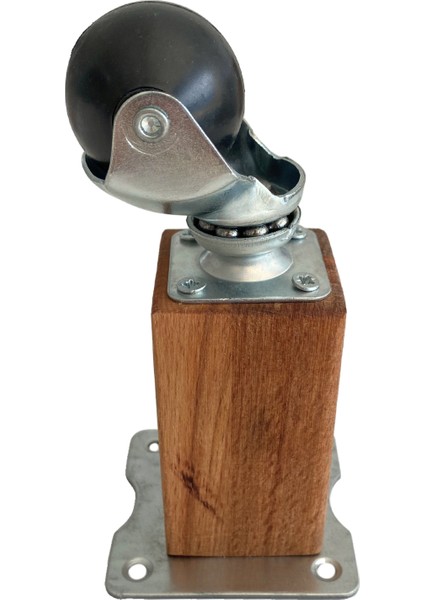 Kale Ahşap Top Tekerli Ayak Mobilya Masa Dolap Tekerli AYAĞI(FRENSİZ)(12CM - 15CM)(KAYIN Ağacı) modelleri