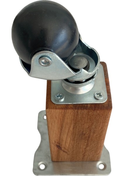 Kale Ahşap Top Tekerli Ayak Mobilya Masa Dolap Tekerli AYAĞI(FRENSİZ)(12CM - 15CM)(KAYIN Ağacı) fırsatları