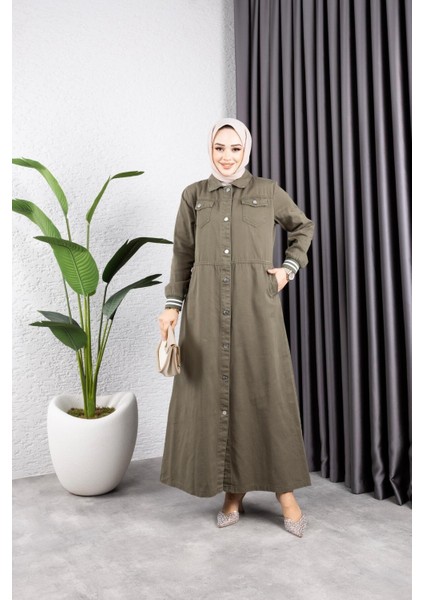 Kadın Düğmeli Pamuk Gabardin Kap fiyatları