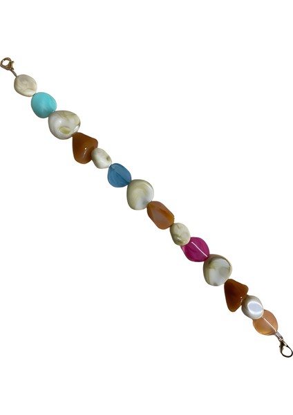 Akrilik Boncuklu Çanta Sapı 41 cm B5T