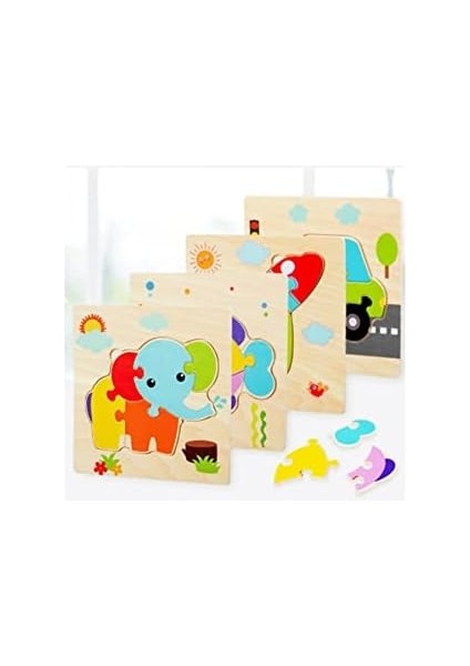 Eğitici Hayvanlar Büyük Puzzle Set(Baykuş)