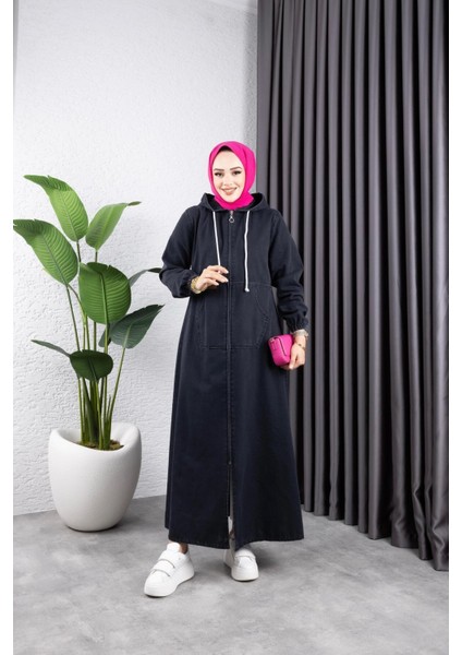 Kadın Fermuarlı Cepli Kar Yıkamalı Kot Kap fiyatları