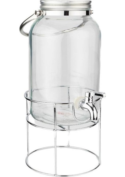 Crystal - Metal Standlı Cam Sebil 3.5l