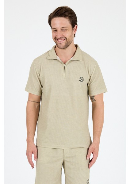 Erkek Kapris Polo Yaka Kısa Kollu T-Shirt – Rahat Kalıp, Nefes Alan Kumaş Erkek T-Shirt 7918 fiyatları