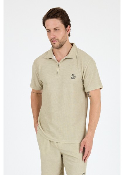 Erkek Kapris Polo Yaka Kısa Kollu T-Shirt – Rahat Kalıp, Nefes Alan Kumaş Erkek T-Shirt 7918 modelleri