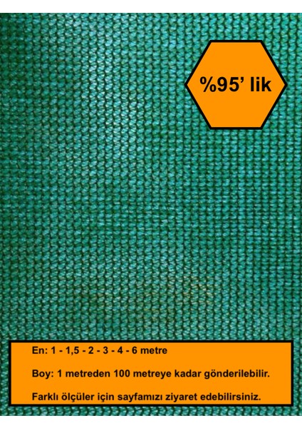 %95 Gölge Oranlı File, Gölgelik, Gergi File, Bahçe Gölgeliği, 4X78 Metre