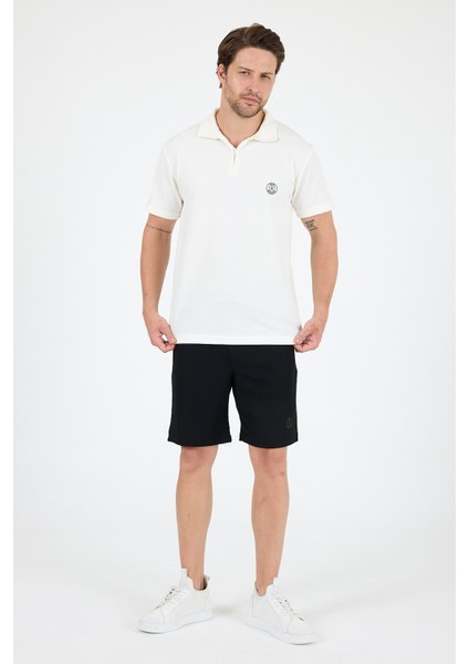 Erkek Kapris Polo Yaka Kısa Kollu T-Shirt – Rahat Kalıp, Nefes Alan Kumaş Erkek T-Shirt 7918