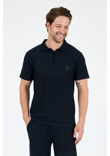 Erkek Kapris Polo Yaka Kısa Kollu T-Shirt – Rahat Kalıp, Nefes Alan Kumaş Erkek T-Shirt 7918 modelleri