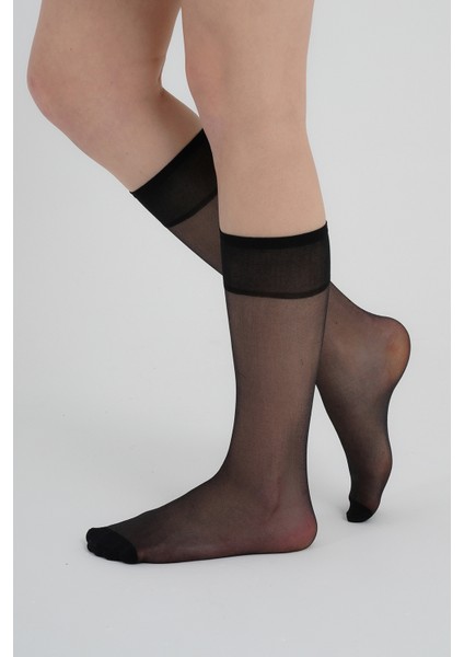 6'lı Fit 15 Kadın Dizaltı Çorap – Yumuşak Dokulu, Günlük Kullanıma Uygun