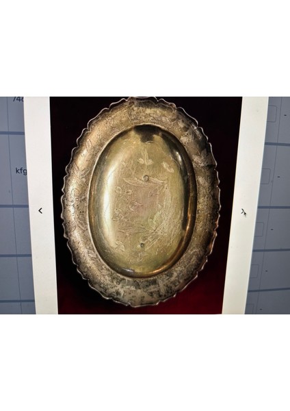 Osmanlı Tuğralı ve Şah Damgalı 230 Gram Ağırlığında Gümüş Şekerlik fırsatları