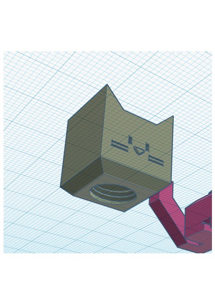 Cali Cat Anahtarlık Vida Kutusu (Sadece Plastik Aparattır) 3D fırsatları