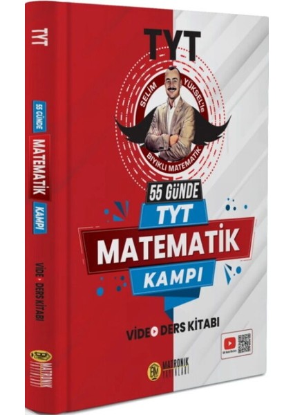 Bıyıklı Matematik 55 Günde TYT Matematik Kampı Video Ders Kitabı Üniversite Hazırlık İçin