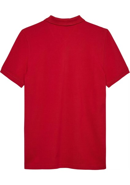 Erkek Tjm Slim Placket Polo Ext T-Shirt - Kırmızı fiyatları