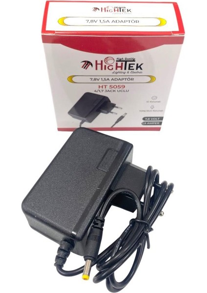 7.8VOLT 1.5AMPER Terazi Şarj Adaptör - 4x1.7mm Jak Fişli fırsatları