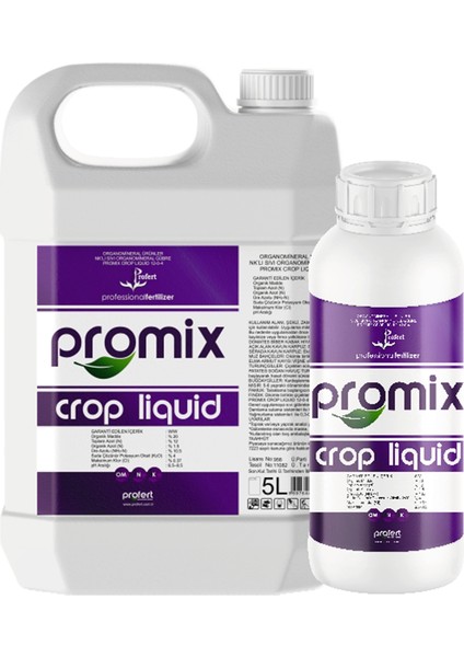 Promix crop liquid 1 Litre – Sıvı Organomineral Gübre + Deniz Yosunu ve Amino Asit