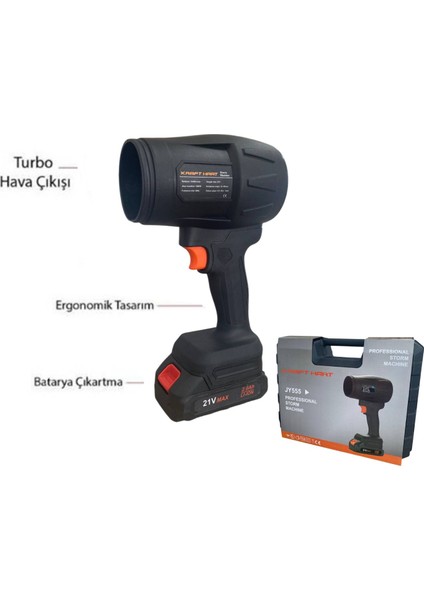 Jet Turbo Hava Üfleyici Fan, Yaprak Üfleme, Araba ,cam ,balkon Su Lekelerini Yağmur Suları Kurulama Fanı