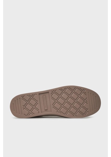 Logolu Deri Sneaker Ayakkabı Bayan Ayakkabı FW0FW08755 Tqn