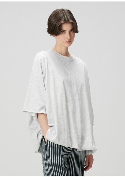 Oversize Gri T-Shirt modelleri