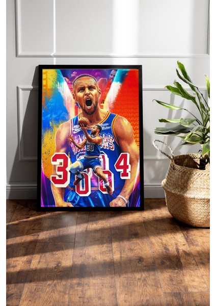 Stephen Curry Çerçeveli Tablo - Basketbol Nba Posteri Tablo fiyatları