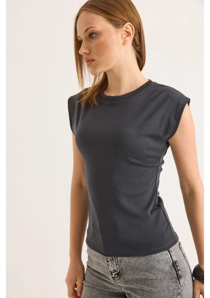 Antrasit Basic T-Shirt