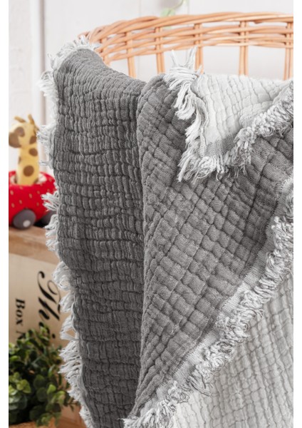 Dream Dolgulu Müslin Bebek Battaniyesi Gri fiyatları